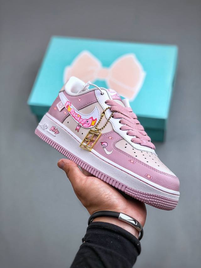 Nike Air Force 1'07 Low Kirby Super Star 星之卡比 空军一号低帮休闲板鞋 Db3301-550 #二次元涂鸦风格 星之卡