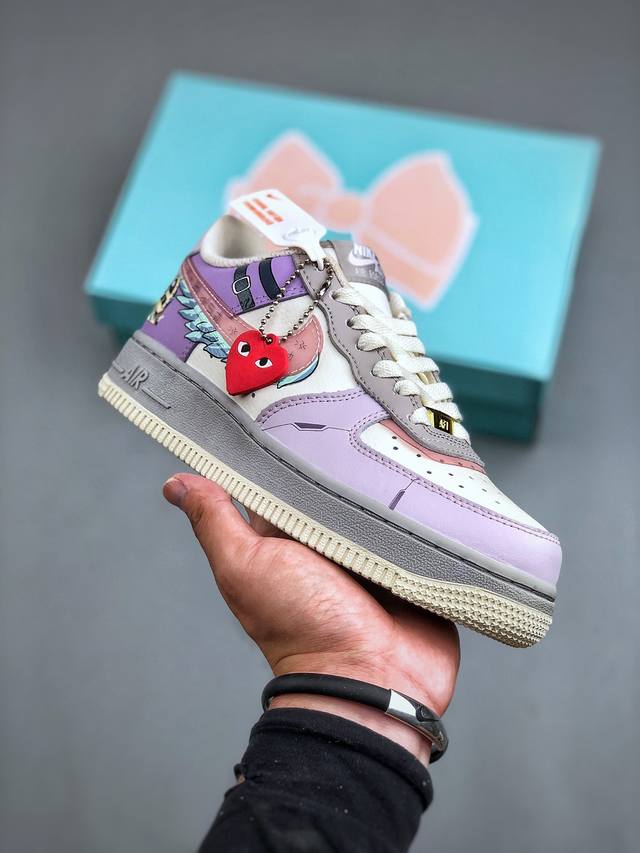 Nike Air Force 1'07 Low Angewomon 数码宝贝 天女兽 空军一号低帮休闲板鞋 Cj0304-610 #拥有美丽女性身姿的大天使型数