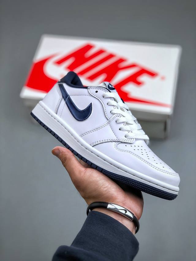 Air Jordan 1 Low 85 Metallic Blue Aj1 乔1金属白蓝 Fb9933-141 #整双鞋采用通体白色为主调，辅以金属蓝色swoo