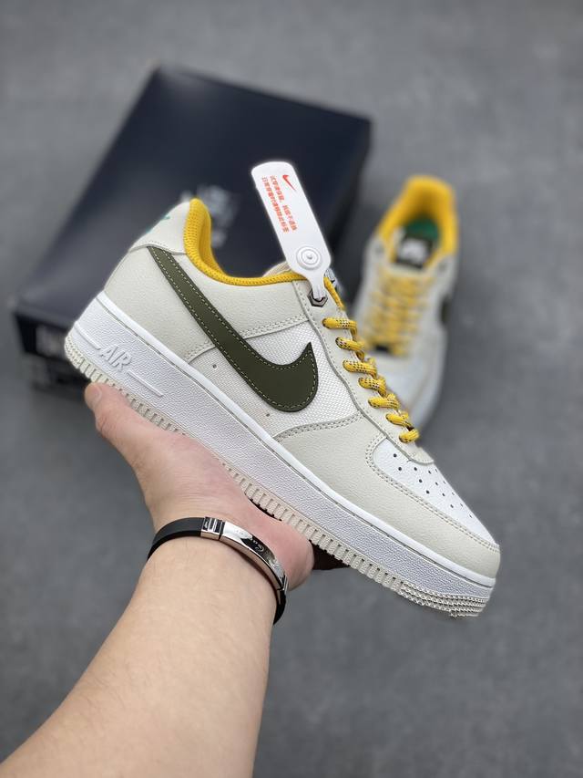 公司级 Af1耐克 Nike Air Force 1 ‘07 Low 空军一号 厚底增高百搭运动板鞋 原楦头原纸板 打造纯正空军版型，专注外贸渠道 全掌内置蜂窝
