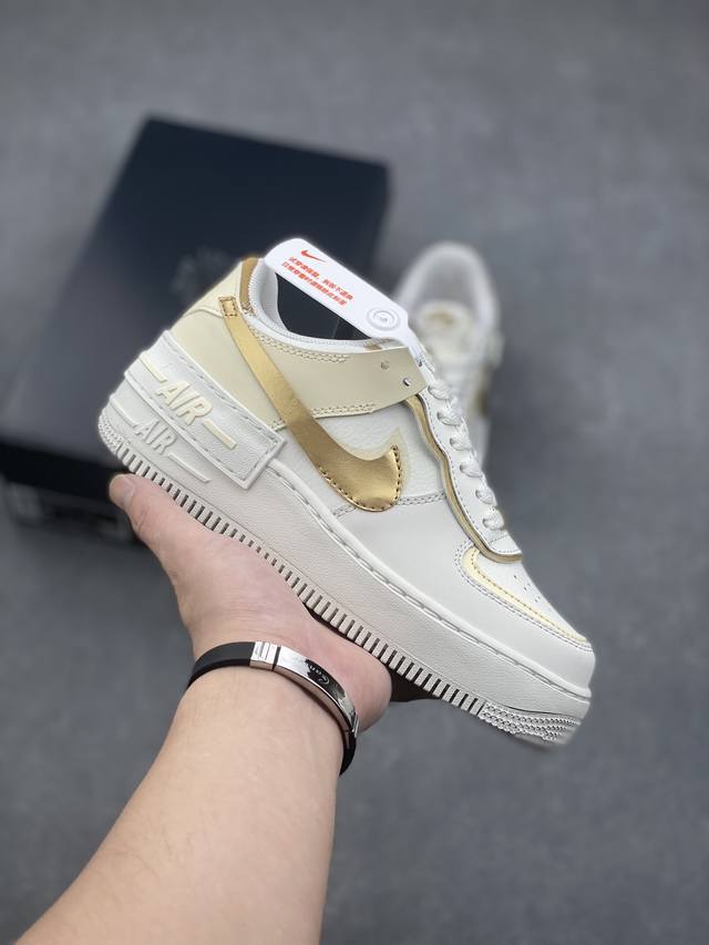 Nk Air Force 1 Shadow 轻量增高低帮百搭板鞋 拼接马卡龙 全新少女系解构主义设计双层轻量eva发泡中底+防滑rb橡胶外圈底鞋底 原楦头原纸板