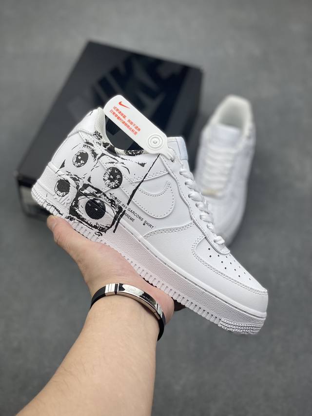 公司级 Cdg×Supreme×Nike Air Force 1 Supreme Comme Des Garcons Shirt 联名空军一号低帮休闲板鞋 原鞋