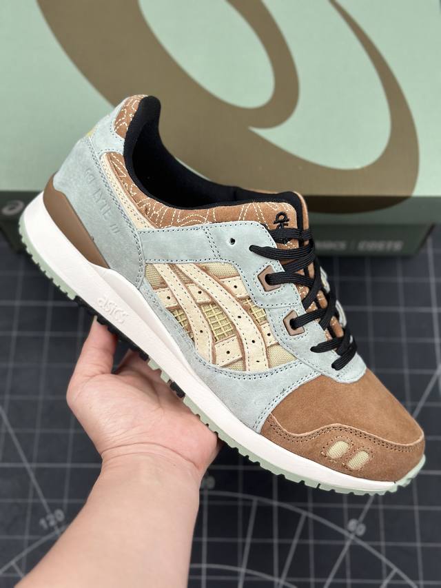 核心私 公司级asics Gel-Lyte Iii Og系列低帮经典复古休闲运动跑步鞋 采用硬质牛剖革组合透气针织鞋面材质 升级eva全新缓震中底部位科技组合耐