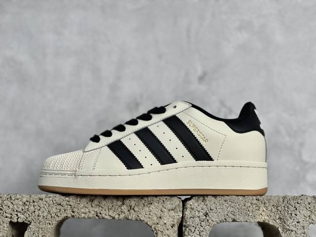 Tg Adidas Originals Superstar Xlg 厚底 白黑贝壳头 专柜同步配色 全系列原鞋开发 版型正确 原底原料 重资打造 细节无敌 清洁