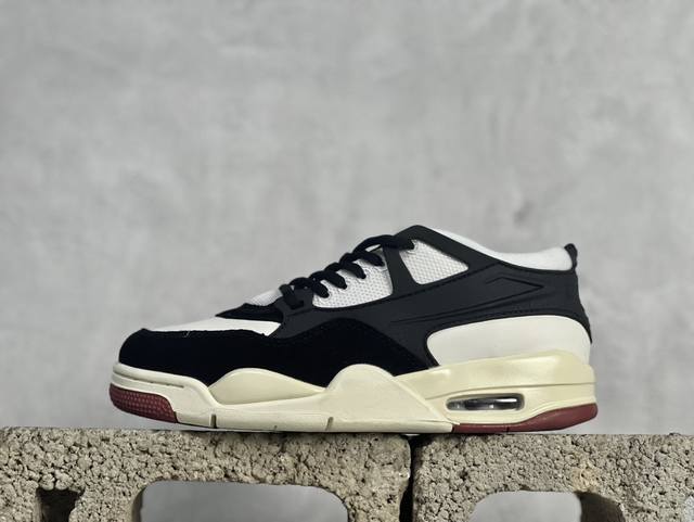 X版 Nigel Sylvester X Air Jordan 4 Rm Aj4乔4 联名款低帮文化篮球鞋 它由纺织网布、皮革和翻毛皮混合而成，散发出时尚、高级