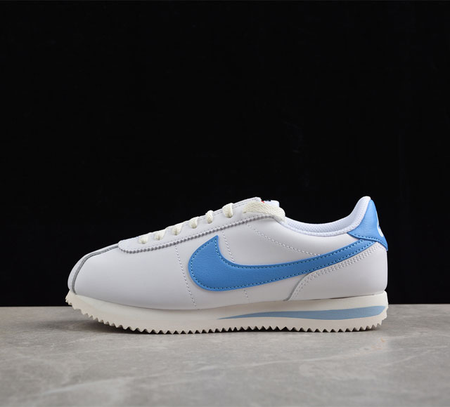 Nk Classic Cortez Leather 阿甘复古初代皮革慢跑鞋 Dn1791-102 #缓震防滑耐磨同源头层皮料 原厂模具 公司级标准检验qc 完美
