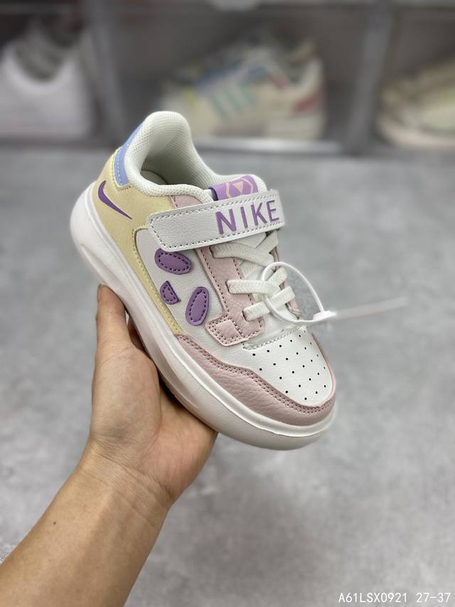 童鞋 耐克 Nike 低帮百搭厚底增高休闲儿童运动板鞋。 货号：CI0919 #A61LSX0921 27-37 码数：27-37
