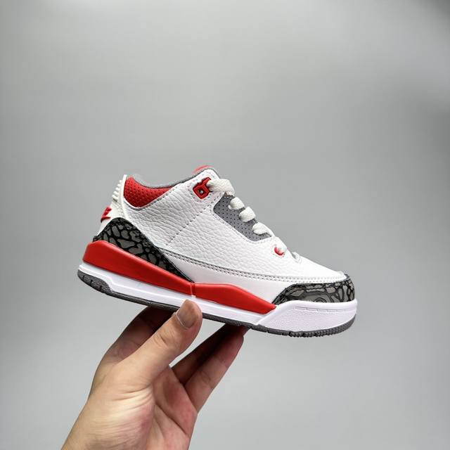 专G版乔3代儿童篮球鞋 SIZE：24-37.5码 高端1:1定制版 经典乔3代篮球鞋 鞋面采用优质头层面料和麂皮拼接，质感超级高级 耐磨防滑橡胶大底，助力日常
