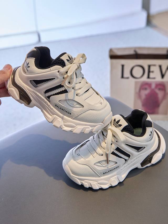 巴黎世家 阿迪达斯联名款26-37 BALENCIAGA ADIDAS联名Track Forum老爹鞋百搭透气厚底潮鞋
