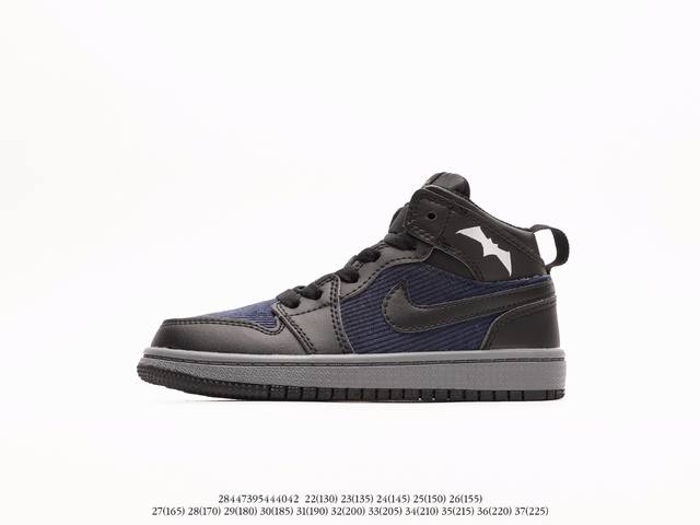 童鞋 乔丹Air Jordan Retro AJ 乔丹运动复古文化休闲童鞋高帮运动篮球鞋注意：图下方显示为实际脚长，单位毫米[手工测量，可能存在5毫米左右的误差