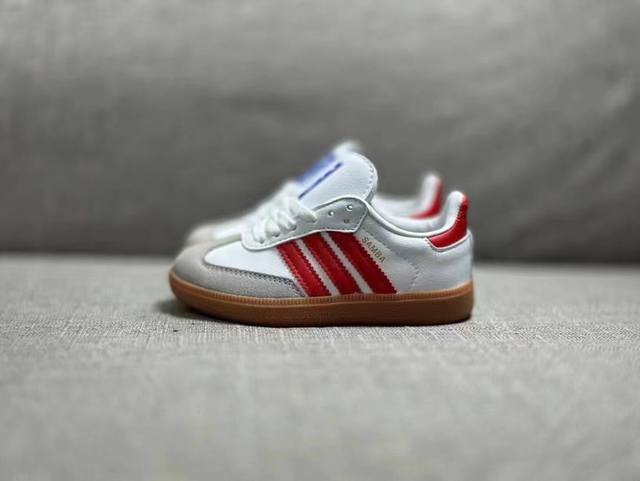 独家真皮高品质1比1 网红爆款童鞋 Adidas Originals Gazelle Indoor 阿迪羚羊内训系列 三叶草复古休闲防滑耐磨 百搭休闲运动德训滑