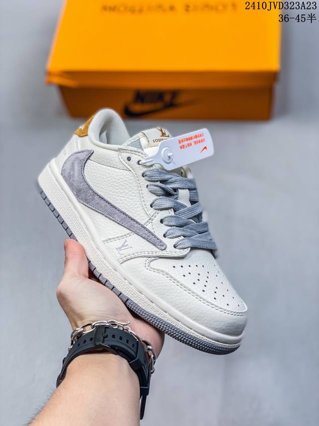 海外爆款限量发售！公司级 Travis Scott x Fragment Design x Jordan Air Jordan 1 Low OG SP LV联名