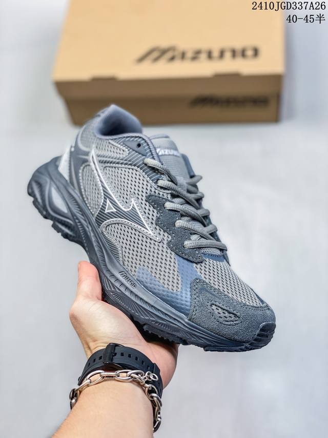 公司级Mizuno Racer S 美津浓 时尚百搭 网布减震防滑耐磨透气 低帮休闲跑步鞋 货号:D1GH223502 尺码:40 40.5 41 42 42.