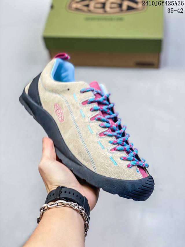 科恩KEEN 美国人气户外品牌-科恩Keen Jasper Rocks SP贾斯珀都市系列复古低帮系带户外风露营徒步登山运动训练鞋 原楦型开发纸版#采用固色翻毛