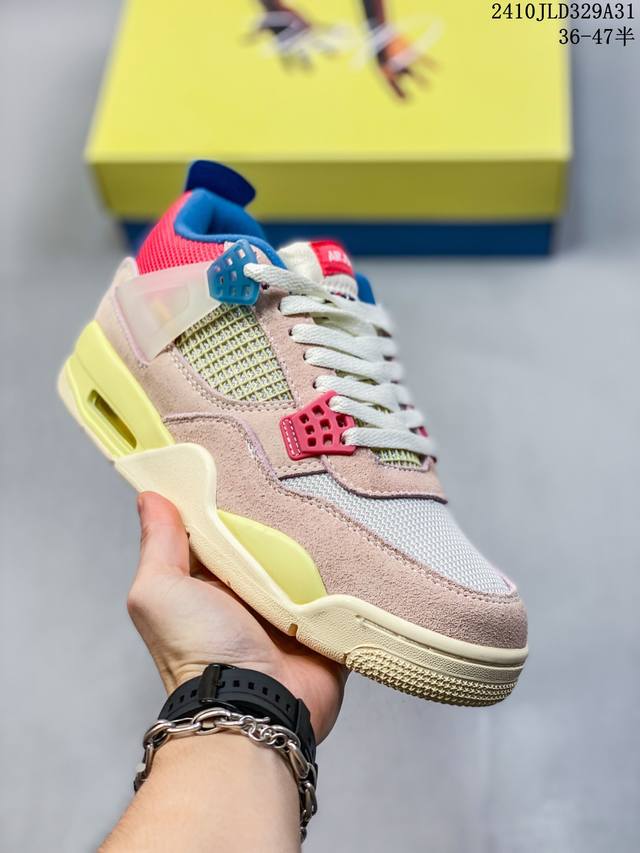 公安级带半码Air Jordan 4 Retro 迈克尔 乔丹AJ4代中帮复古休闲运动文化篮球鞋 货号:AQ9129-101 尺码:36-47半 编码：10JL