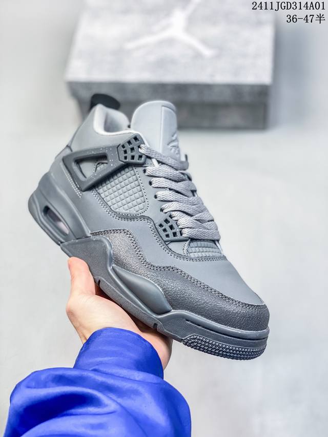 耐克Nike Air Jordan 4 Retro Thunder 雷神 AJ4 乔4 迈克尔 乔丹 AJ4代 中帮复古休闲运动文化篮球鞋。秉承轻量化的速度型篮