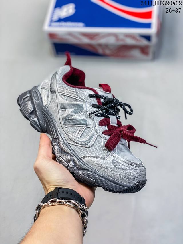 NB530断N加绒双系带做旧童鞋 NEWBALANCE最火爆的网红款加绒双系带断N风格儿童休闲复古风做旧运动鞋纽巴伦欧洲站走秀款厚底老爹鞋内侧魔术贴男女童百搭跑