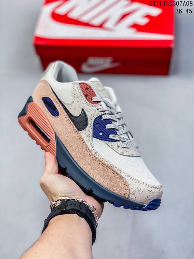 公司级 NIKE耐克运动鞋 Air max 90 健身运动跑鞋休闲鞋 复古风十足！Air Max 90 作为 Nike 旗下最经典的鞋型之一，凭借着百搭的造型，