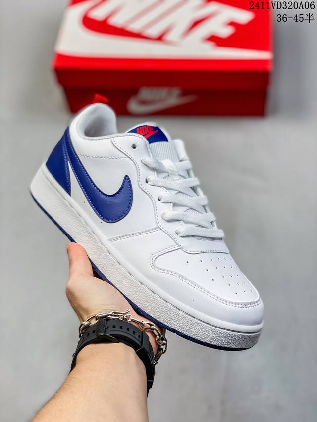 耐克 Nike Court Borough Low 2 GS 小空军 低帮百搭透气休闲运动板鞋男女鞋。经典耐用的设计，兼顾舒适脚感和出众风范，演绎匠心之作。结构