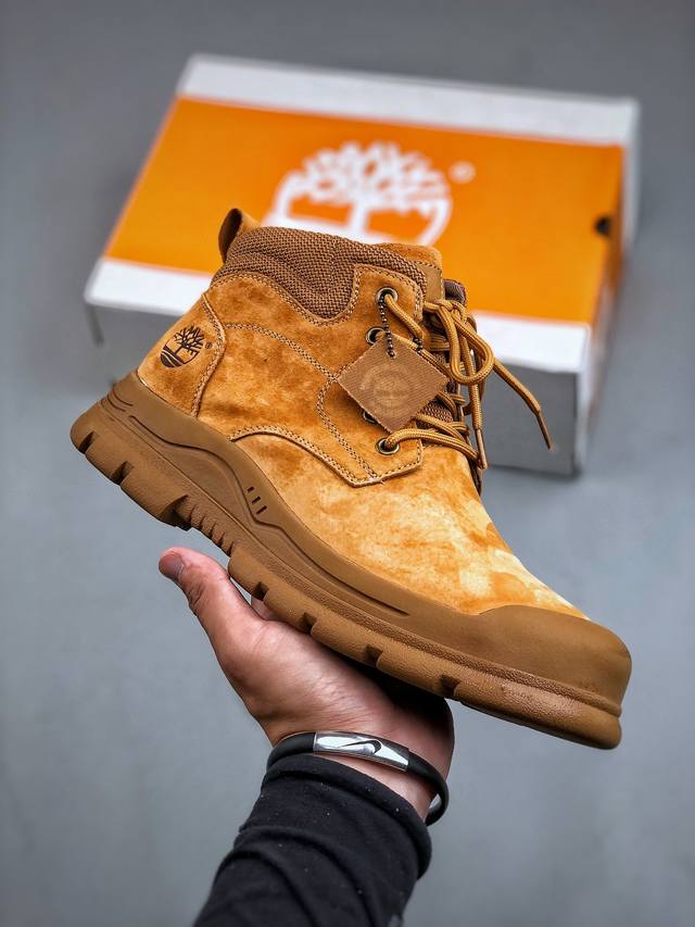 新货#Timberland添柏岚 天伯伦户外中帮休闲马丁靴系列 广东大厂品质 原盒原包装 24ss新款时尚潮流搭配 面料采用意大利顶级磨砂细纹牛皮 搭配防臭防腐