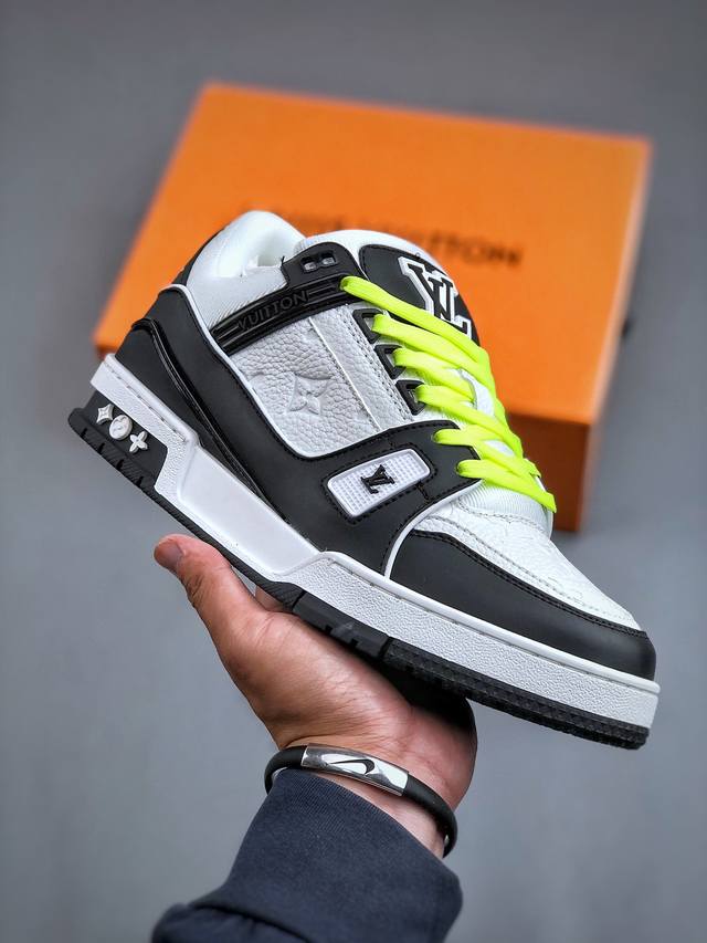 Louis Vuitton SKATE lv路易威登系带时装走秀运动时尚板鞋 外贸零售特供批次 全新纸板数据 印花高频效果碾压市面 市售天花板产物 耗时半年巨作