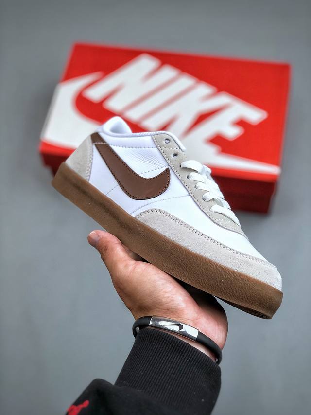 Nike Killshot 2 Leather 致命射击二代系列低帮美式经典复古休闲运动板鞋“皮革白灰可可棕生胶底”432997-130 尺码：36-45 半