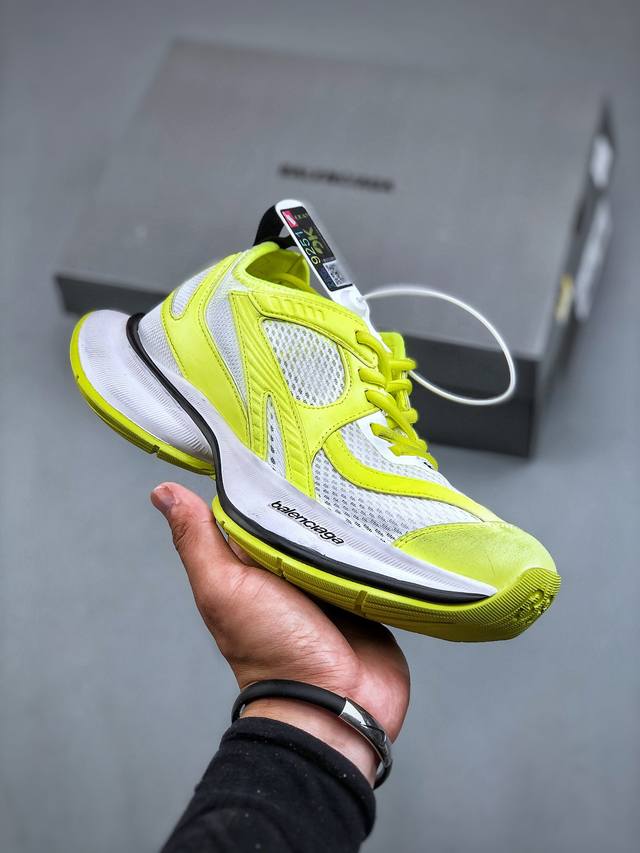 OK版本 BALENCIAGA CIRCUIT 巴黎世家十三代圆头系带LOGO印花低帮老爹鞋 全套原纸板楦头开发 最原汁原味的灵魂版型 全鞋荧光划线卡点 胶水把
