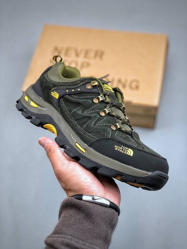 新货The North Face 北面 乐斯菲斯户外运动休闲登山鞋越野徒步鞋 #广东大厂品质 面料采用进口磨砂牛皮 鞋底采用Vibram黄金大底 专门为鞋底设计