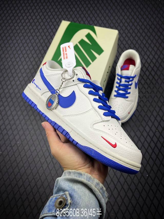 Nk SB Dunk Low 冠军联名-蓝勾 周年高端定制 低帮休闲板鞋 KK1333-001 #定制鞋盒 大厂纯原品质出货 超高清洁度 皮料切割干净无任何毛边