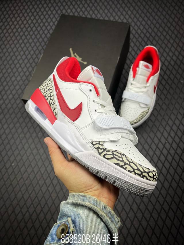 Air Jordan Legacy AJ312 Low 头层 魔术贴三合一板鞋 FQ7827-106 尺码：36 36.5 37.5 38 38.5 39 40