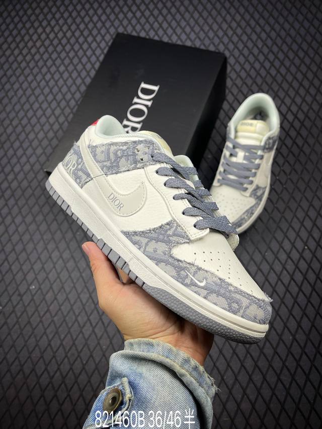 公司级耐克NIKE DUNK LOW RETRO 扣篮系列低帮休闲运动滑板板鞋 电绣工艺 皮料切割干净无任何毛边 细节完美 货号:XY1688-005 尺码:3
