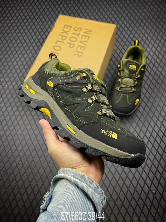 新货The North Face 北面 乐斯菲斯户外运动休闲登山鞋越野徒步鞋 #广东大厂品质 面料采用进口磨砂牛皮 鞋底采用Vibram黄金大底 专门为鞋底设计