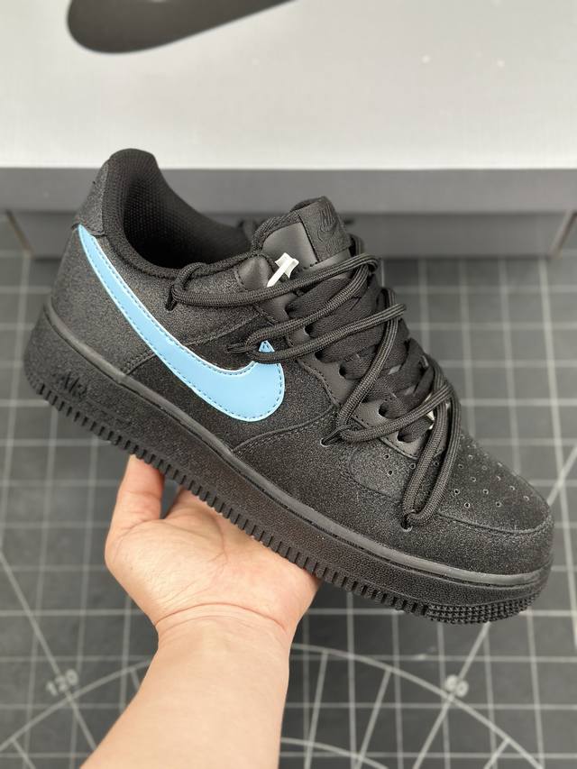 Nk Air Force 1'07 Low Cleanfit 官方爆款定制 黑兰满天星 满钻 空军一号低帮休闲板鞋 #定制皮料 定制鞋盒 原楦原纸板 纯正空军版