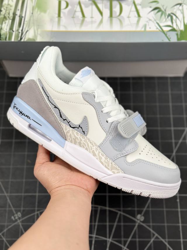 耐克Nike Air Jordan Legacy 312 Low Ashen Slate Glacier Blue 乔丹最强三合一混合版本低帮文化休闲运动篮球鞋