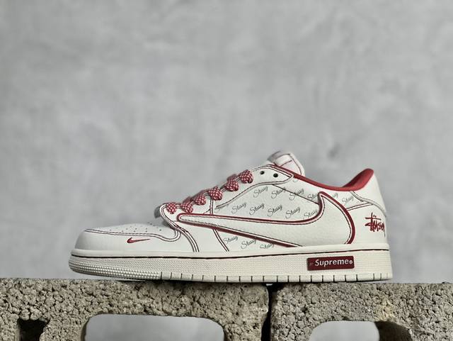 Travis Scott x Fragment Design x Jordan Air Jordan 1 Low OG SP AJ1 乔1 Supreme斯图西