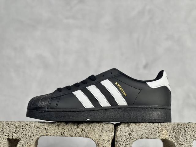 AD Originals Superstar 经典贝壳头系列新版金标黑金配色 原厂SD皮 全配色原鞋开发 电脑针车 Logo针车间距针数原版一致 皮料切割冲裁零