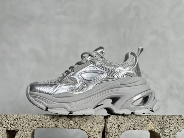 新货GG-CC Chunky Low白鹿同款独星球 2024新款GGCC低帮复古厚底增高老爹鞋 时髦look轻松定格 不费力展现率性氛围 原版正确大底 高档银盒