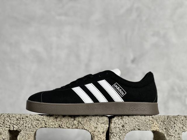 XL版 Adidas Neo VL Court 2.0 绒面麂皮防滑耐磨轻便低帮板鞋 货号 ：JS3004 Size ：36 36.5 37 38 38.5 3