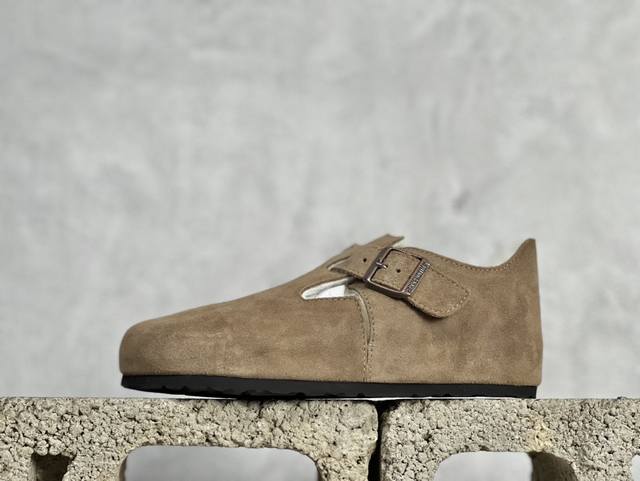 BK版 Birkenstock 博肯软木休闲鞋包头牛皮绒山革毛毛系列 官方代工厂工艺 品质看得见 London-Shearling内里羊毛 每一步都是安全感！以
