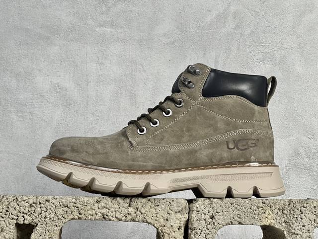 新货UGG 2024秋冬新品男士中帮休闲马丁靴系列 #广东大厂品质 24ss秋冬新款 时尚潮流搭配 面料釆用意大利进口磨砂牛皮 全鞋真牛皮材料 大底到五金都是代