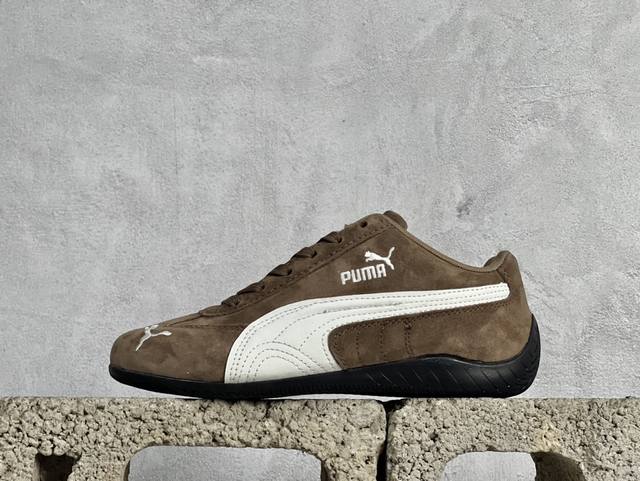 TG Open YY x Puma Speedca OG”Black White“彪马极速赛车系列低帮德训风拼接复古百搭休闲运动赛车鞋 OPEN YY x Pu