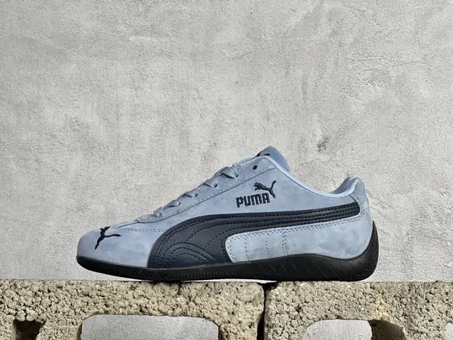 TG Open YY x Puma Speedca OG”Black White“彪马极速赛车系列低帮德训风拼接复古百搭休闲运动赛车鞋 OPEN YY x Pu