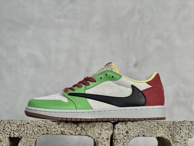Travis Scott x Air Jordan 1 ” Reverse Mocha “ AJ1乔1 TS 闪电 联名倒钩 低帮文化篮球鞋 货号: CQ427