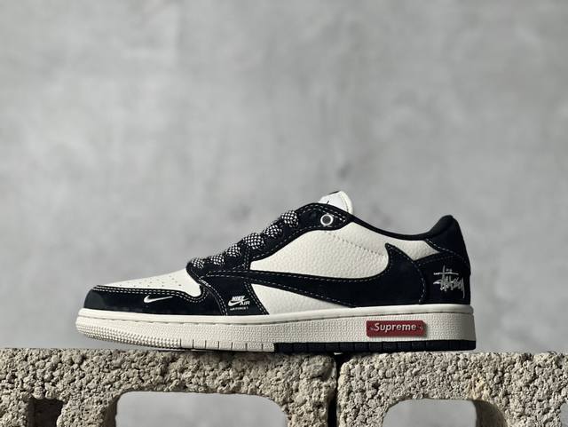 放店私 Travis Scott x Fragment Design x Air Jordan 1 Low OG SP AJ1 乔1 Supreme斯图西联名-