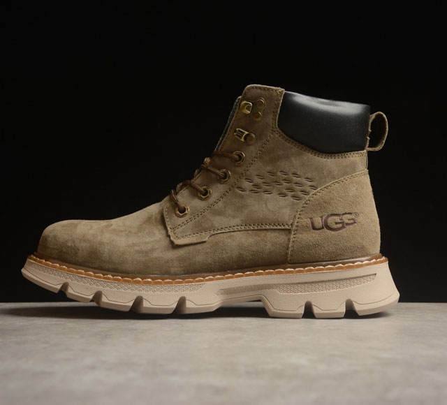 UGG 2024秋冬新品男士中帮休闲马丁靴系列 #广东大厂品质 24ss秋冬新款 时尚潮流搭配 面料釆用意大利进口磨砂牛皮 全鞋真牛皮材料 大底到五金都是代工厂