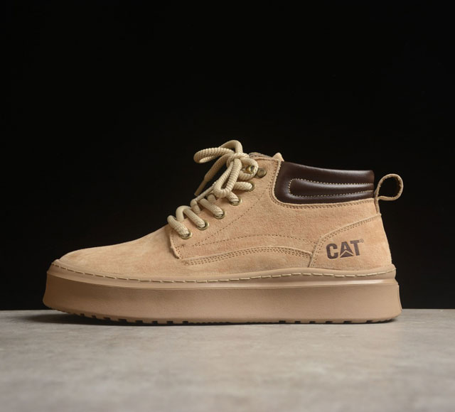 CAT卡特 硬汉推土机品牌经典百搭户外中帮休闲马丁靴系列 #广东大厂品质 时尚潮流搭配 面料釆用意大利进口磨砂牛皮 全鞋真牛皮材料 大底到五金都是代工厂原材料制