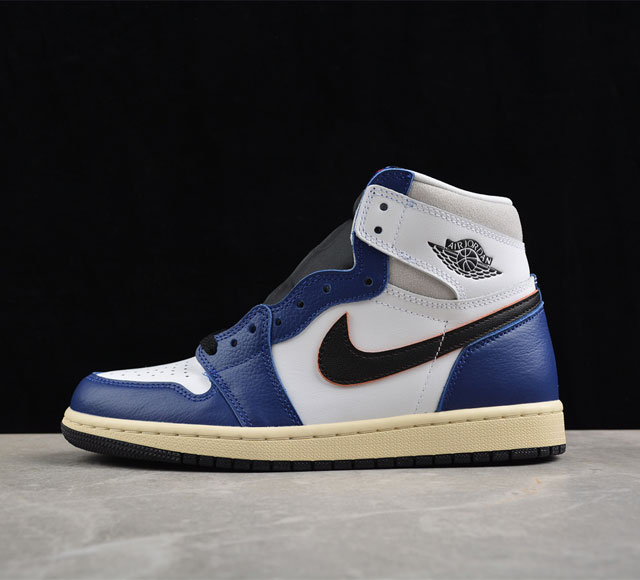 Air Jordan 1 Retro High White Deep Royal Blue AJ1 乔1海军白蓝 高帮篮球鞋 DZ5485-100 尺码：36
