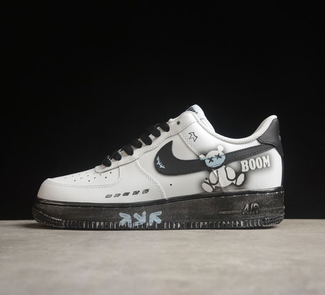 Nk Air Force 1'07 Low 二次元主题 Kaws小熊喷绘 空军一号低帮休闲板鞋 ZH0316-037 打造纯正空军版型#专注外贸渠道 全掌内置蜂