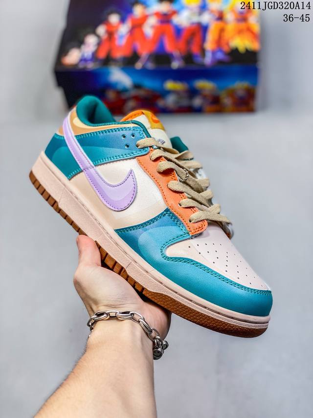 Nike 耐克 Sb七龙珠系列 全新版更新数据窄楦翘头版型，采用硬质磨砂革鞋面材质，大厂水平严控清洁度，缜密拉帮中底布，鞋垫嵌eva缓震物料及背胶，全新窄版翘头