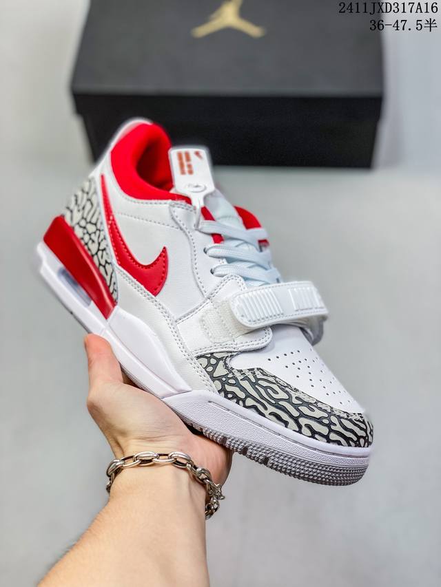 真标带半码耐克 Aj 乔丹 Air Jordan Legacy 312 低帮运动鞋 Aj312 乔312百搭篮球鞋 酷炫混搭，谁人不爱？Air Jordan L